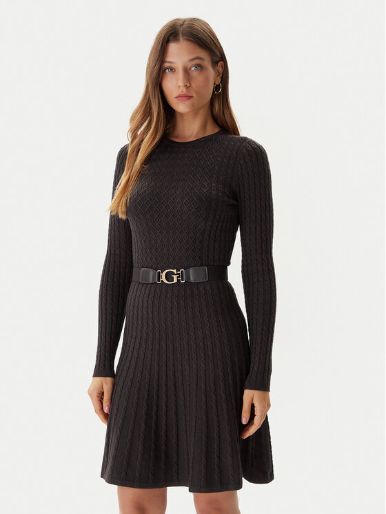Guess Trikotažinė suknelė · Ruda · Mini