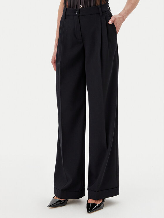 PINKO Medžiaginės kelnės · Juoda · Regular Fit