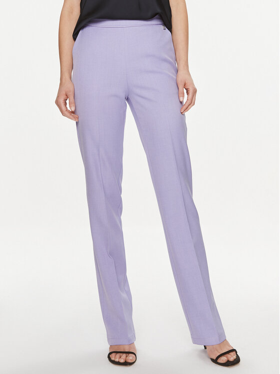 Kodas 20MAY Fracomina Medžiaginės kelnės · Violetinė · Regular Fit
