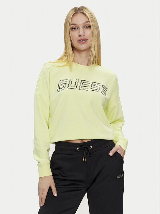 Guess Džemperis · Žalia · Relaxed Fit