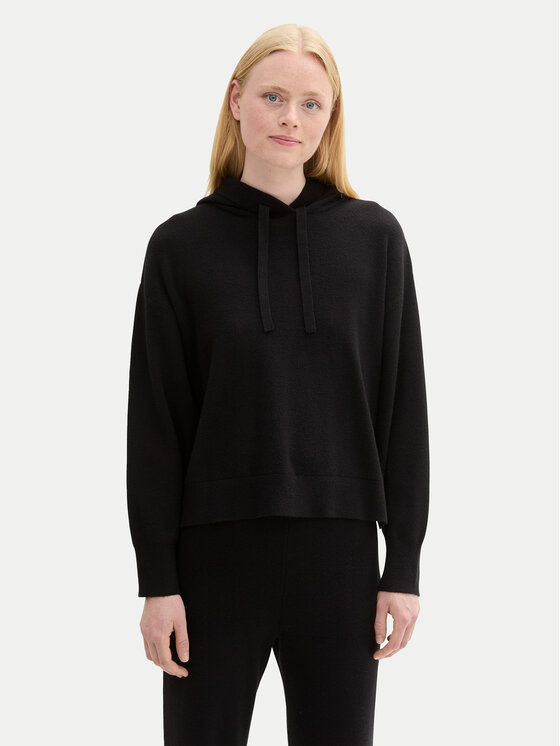 Tom Tailor Denim Megztinis · Juoda · Relaxed Fit