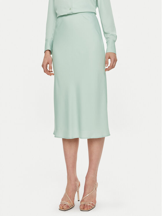 Calvin Klein Midi sijonas · Žalia · Midi