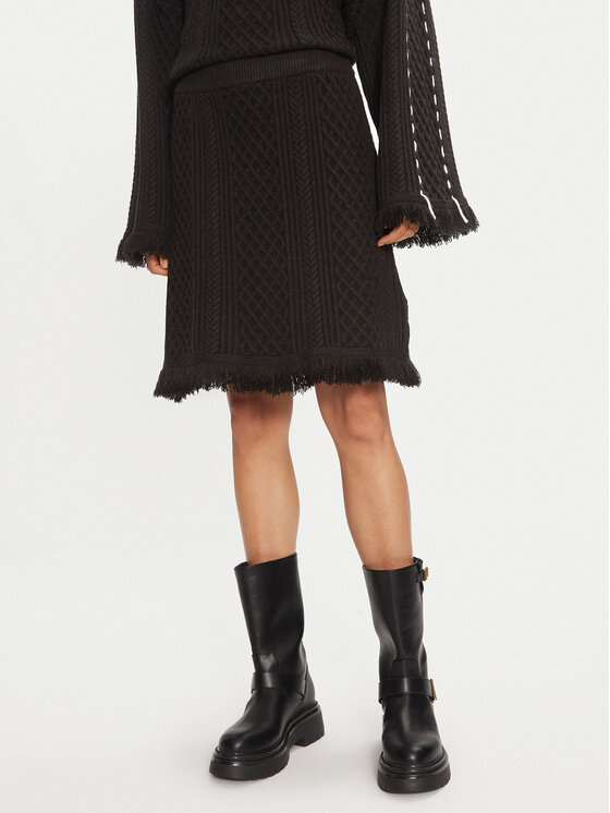 Karen by Simonsen Trapecijos formos sijonas · Juoda · Mini
