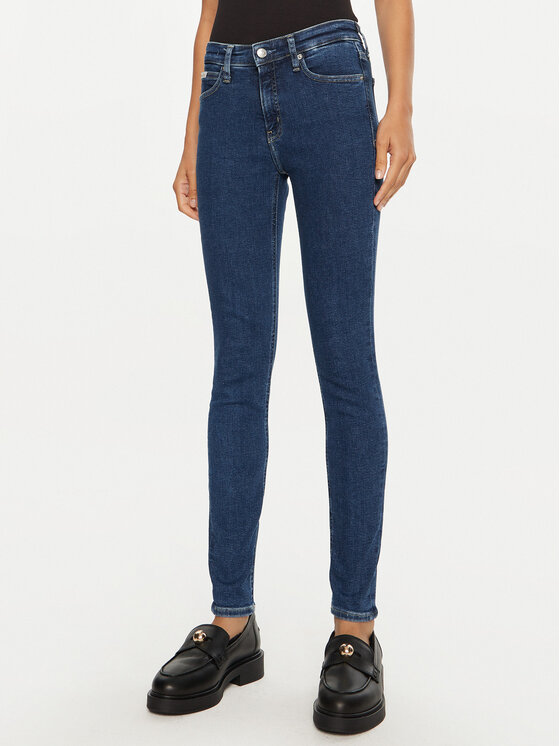 Calvin Klein Jeans Džinsai · Tamsiai mėlyna · Skinny Fit