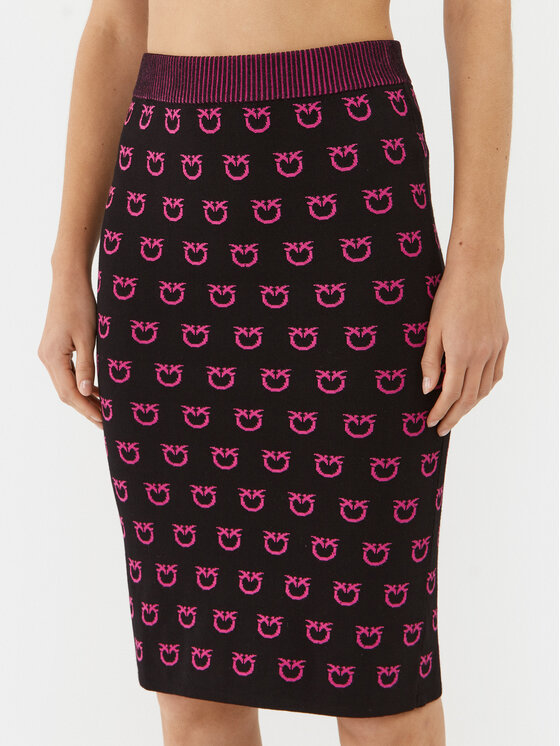 Kodas SUN15 PINKO Tiesus sijonas · Juoda · Midi