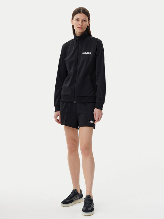 adidas Džemperio ir sportinių šortų rinkinys Essentials Linear JD5432 Juoda Regular Fit