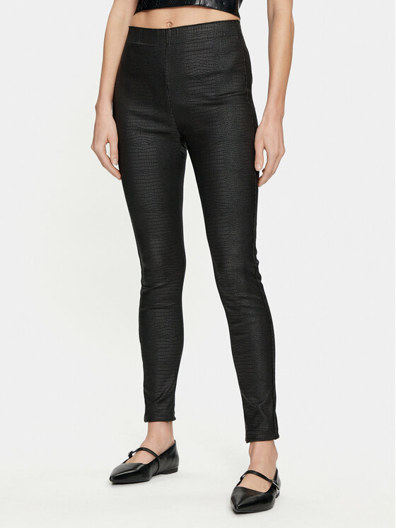 Cream Dirbtinės odos kelnės · Juoda · Slim Fit