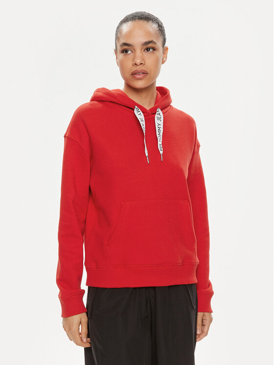 Tommy Jeans Džemperis · Raudona · Relaxed Fit