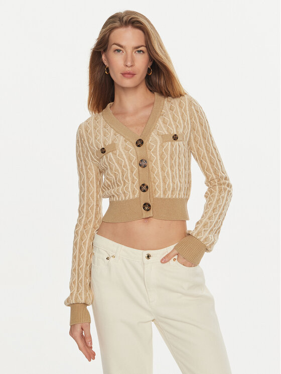 Guess Kardiganas · Smėlio · Regular Fit