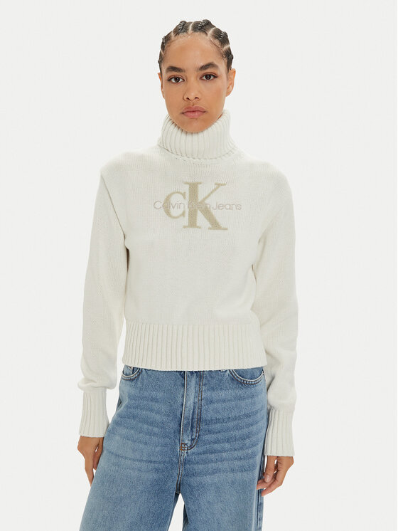 Kodas 20MAY Calvin Klein Jeans Golfas · Balta · Regular Fit