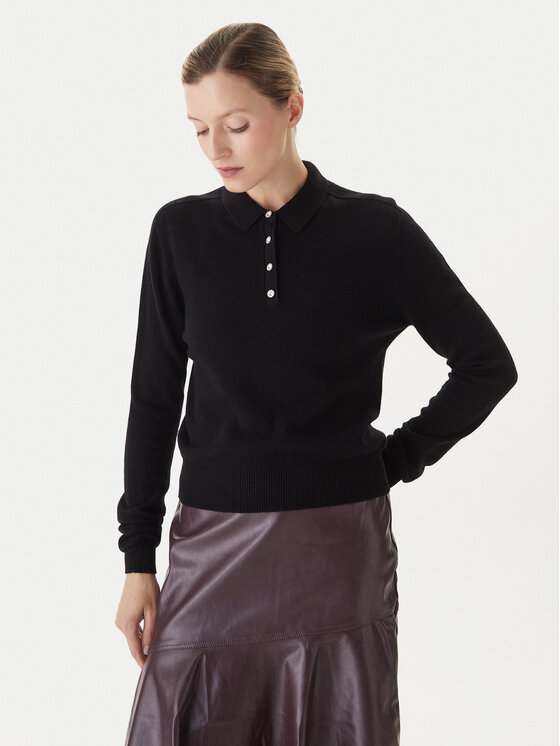 KAOS Megztinis · Juoda · Regular Fit