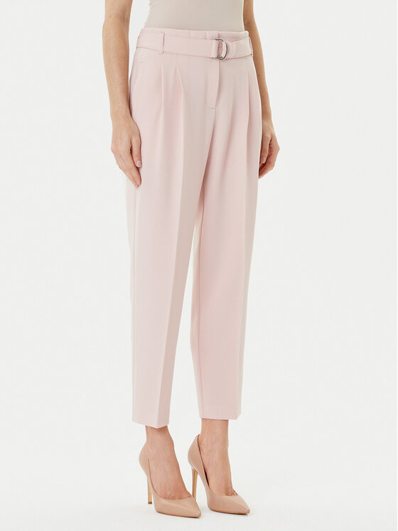 BOSS Medžiaginės kelnės · Rožinė · Regular Fit