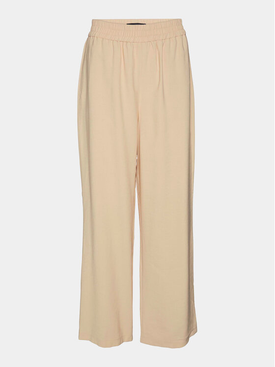 Vero Moda Medžiaginės kelnės · Smėlio · Regular Fit