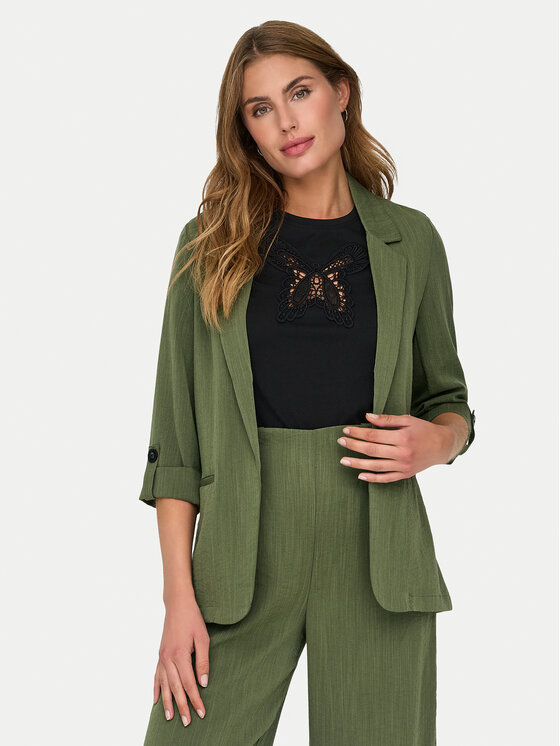 ONLY Švarkas · Žalia · Relaxed Fit