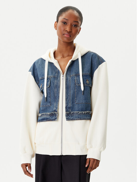 Desigual Džemperis · Écru · Relaxed Fit