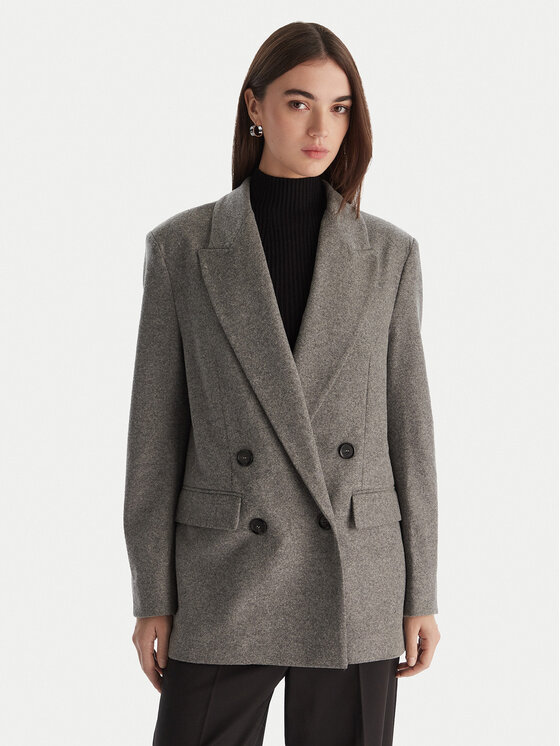 PINKO Švarkas · Pilka · Regular Fit