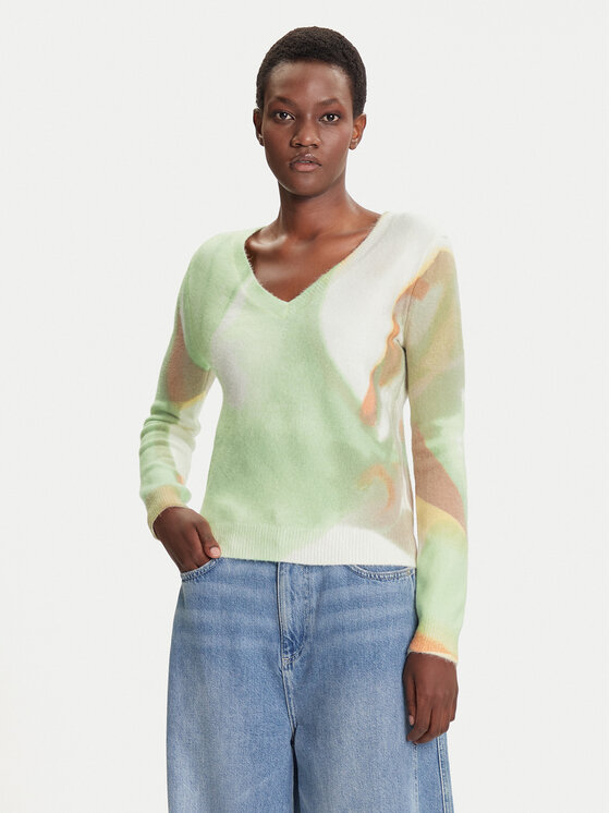 Desigual Megztinis · Žalia · Regular Fit