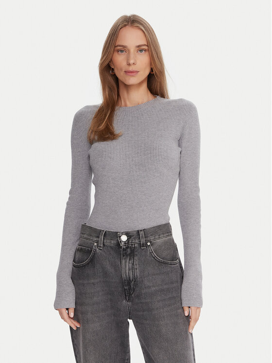 Kontatto Megztinis · Pilka · Slim Fit