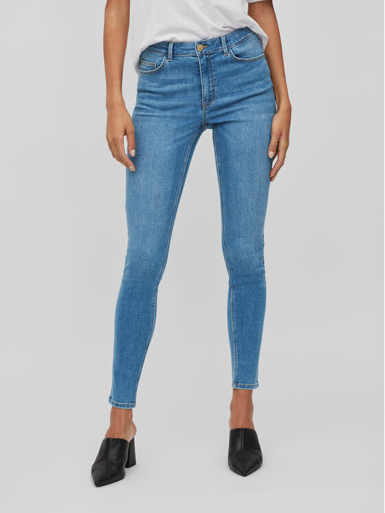 Vila Džinsai · Mėlyna · Skinny Fit