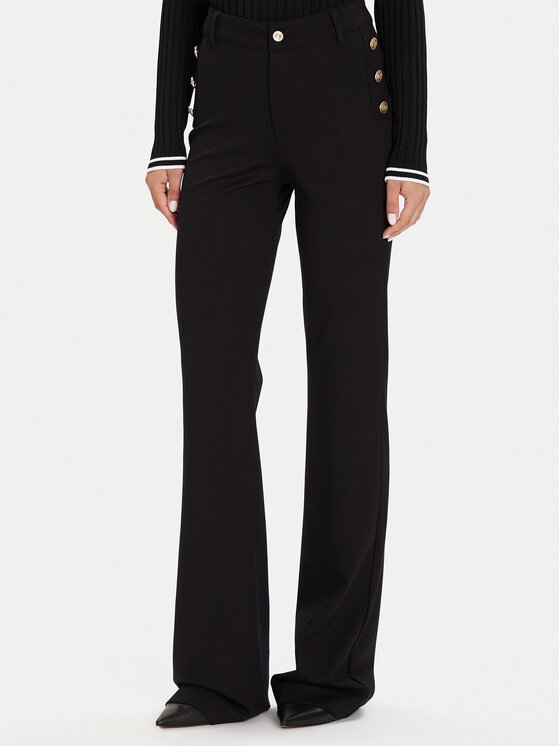 Guess Medžiaginės kelnės · Juoda · Regular Fit