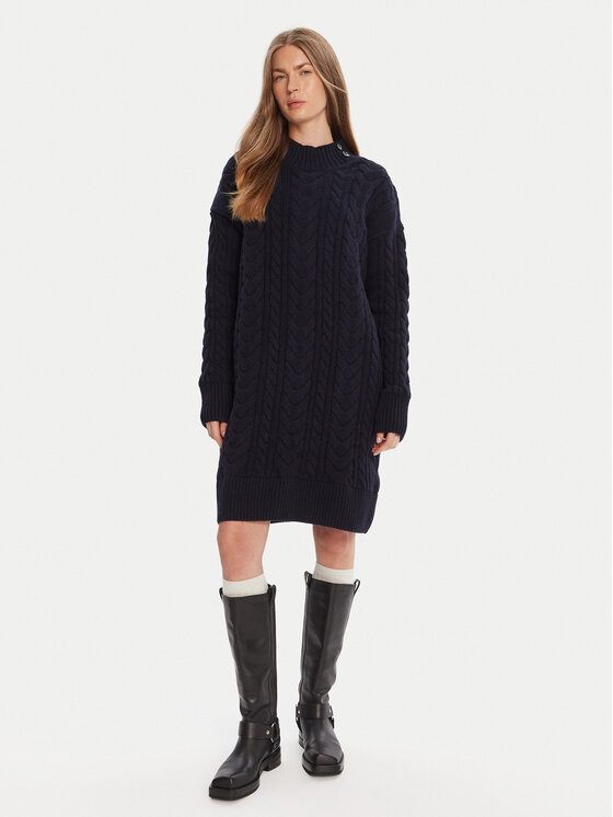 Barbour Trikotažinė suknelė · Tamsiai mėlyna · Mini