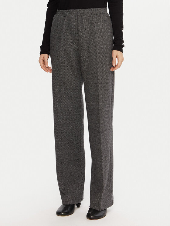 Weekend Max Mara Medžiaginės kelnės · Pilka · Regular Fit