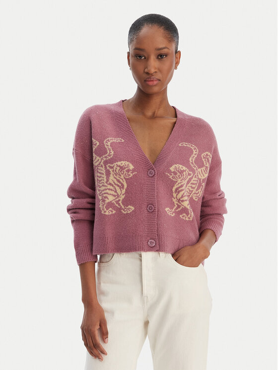 Kodas 20MAY RVCA Kardiganas · Violetinė · Relaxed Fit