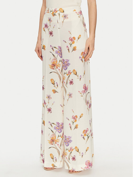 TWINSET Palazzo kelnės · Écru · Regular Fit
