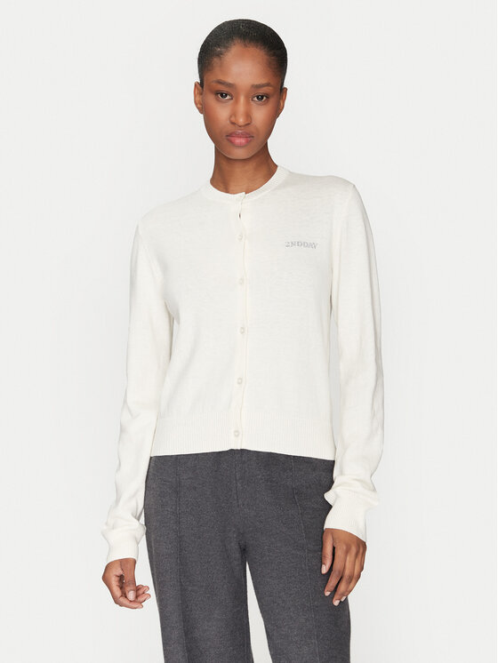 2NDDAY Kardiganas · Écru · Regular Fit