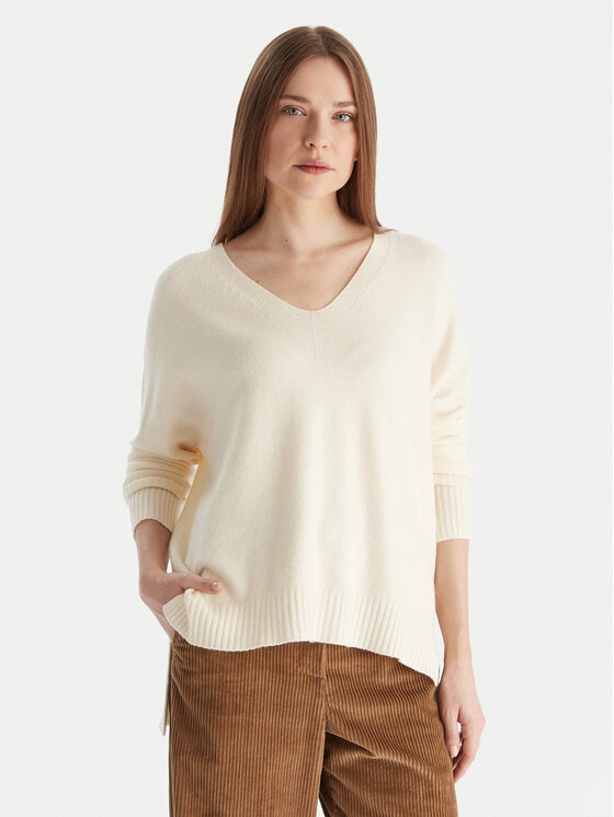 Kontatto Megztinis · Écru · Relaxed Fit