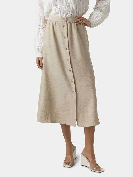 Vero Moda Midi sijonas · Smėlio · Midi