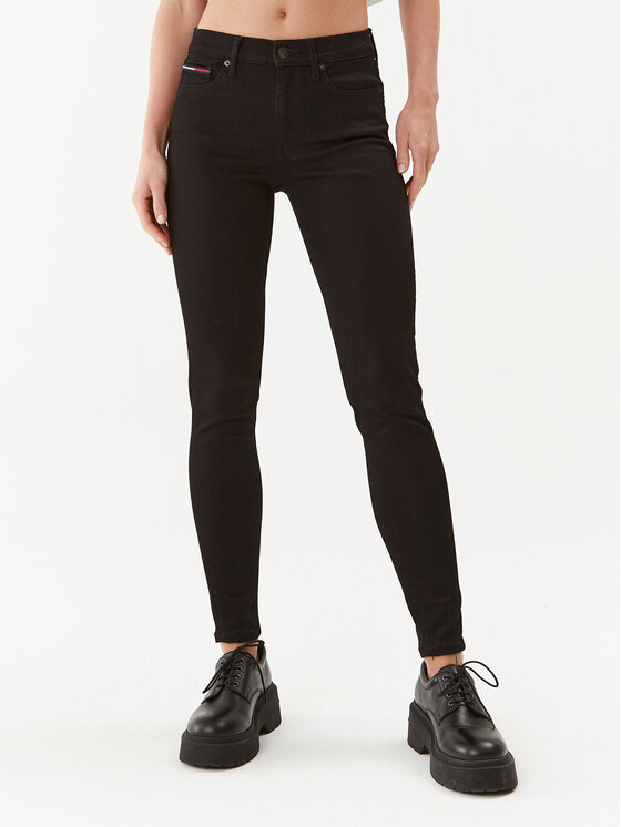 Tommy Jeans Džinsai · Juoda · Skinny Fit