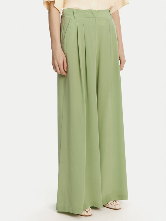 Marella Palazzo kelnės · Žalia · Regular Fit