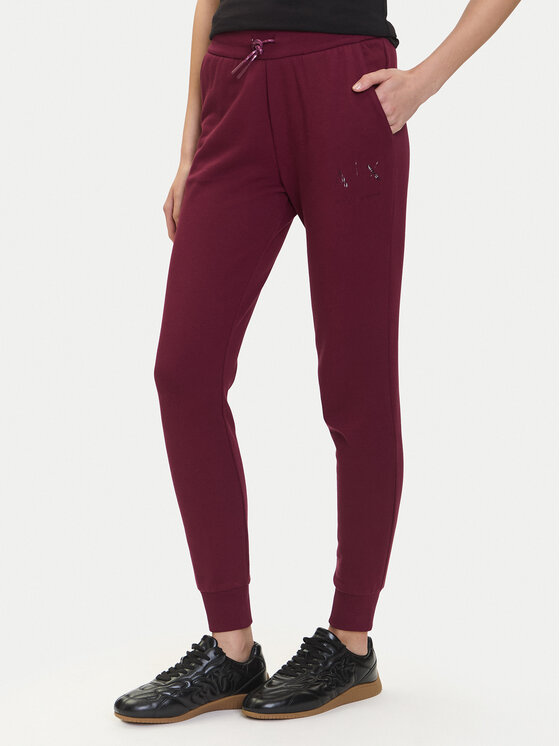 Armani Exchange Sportinės kelnės · Vyšninė · Relaxed Fit