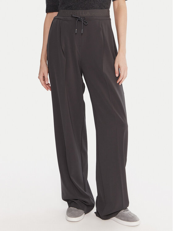 Marella Medžiaginės kelnės · Pilka · Regular Fit