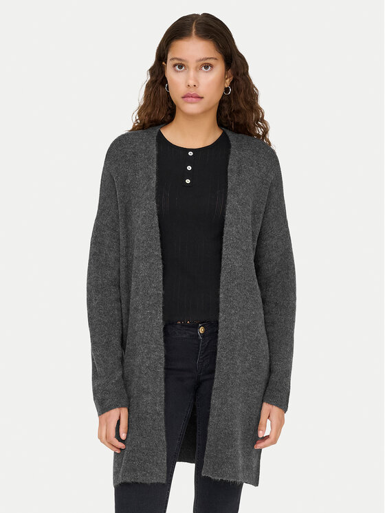 ONLY Kardiganas · Pilka · Regular Fit