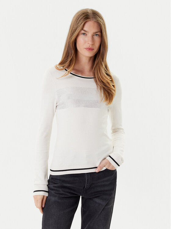 Liu Jo Sport Megztinis · Écru · Regular Fit