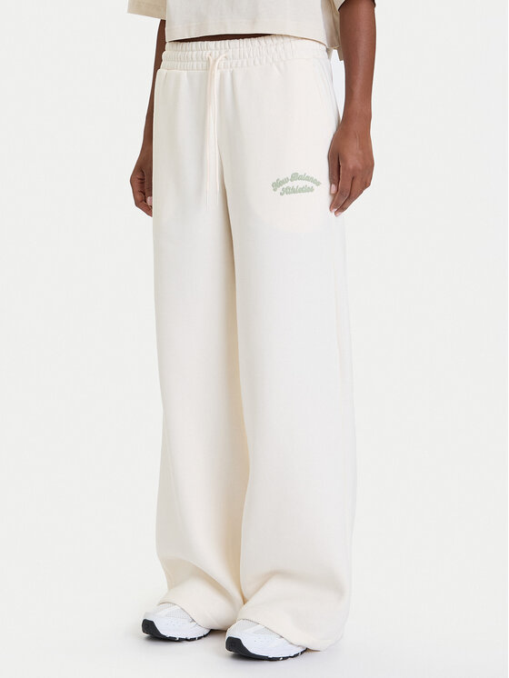 New Balance Sportinės kelnės · Balta · Relaxed Fit