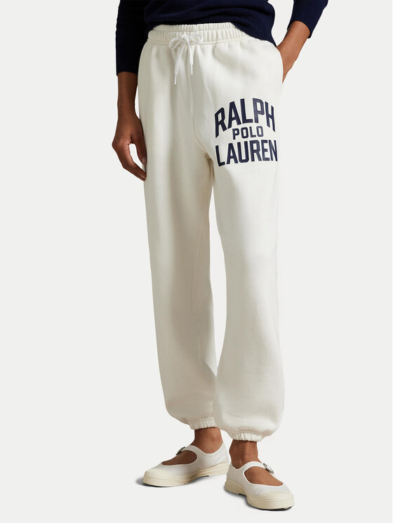 Polo Ralph Lauren Sportinės kelnės · Balta · Slim Fit