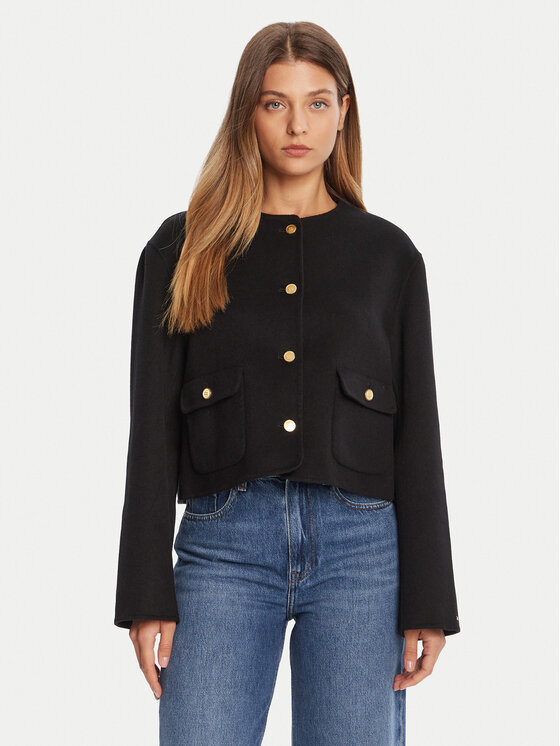 Tommy Hilfiger Demisezoninė striukė · Juoda