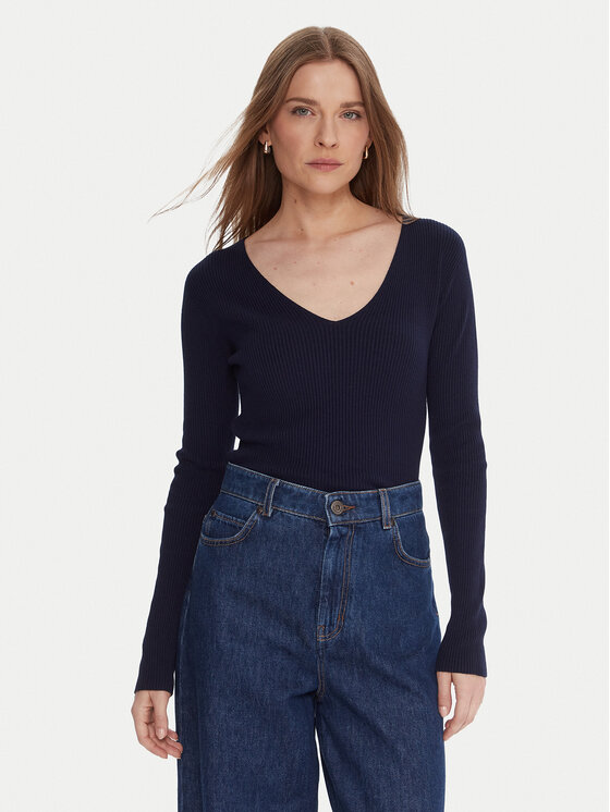 Kontatto Megztinis · Tamsiai mėlyna · Slim Fit