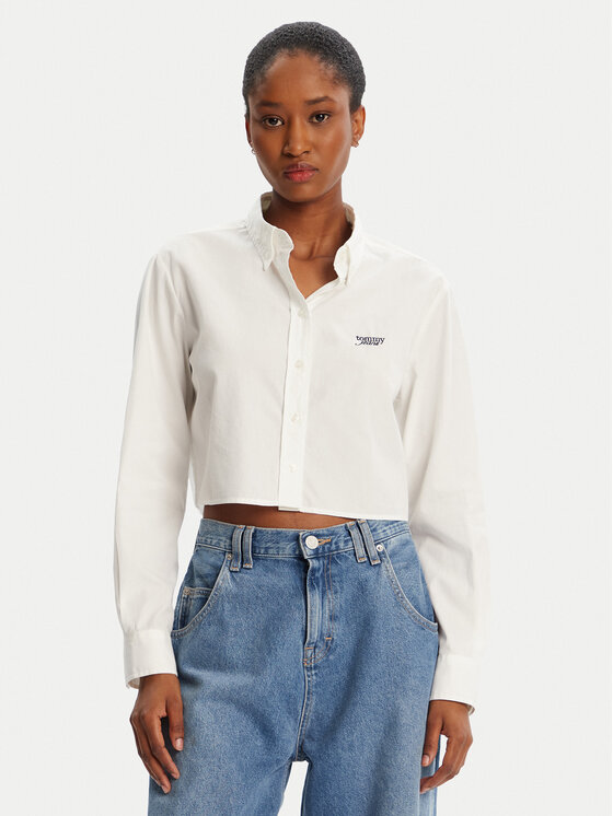 Tommy Jeans Marškiniai · Balta