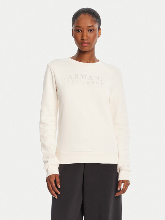 Armani Exchange Džemperis · Écru · Regular Fit