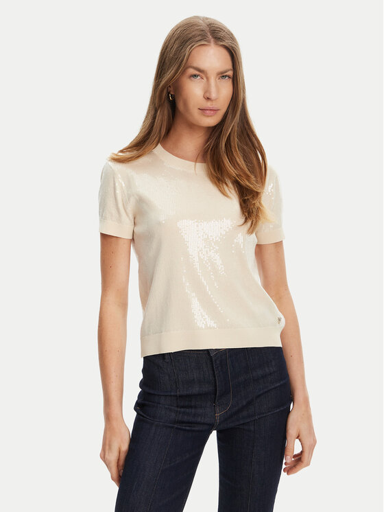 Guess Megztinis · Écru · Regular Fit