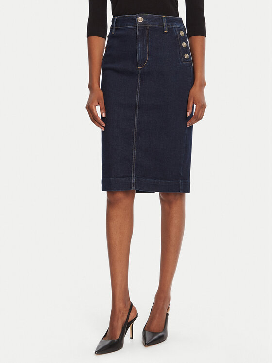 Liu Jo Džinsinis sijonas · Tamsiai mėlyna · Midi