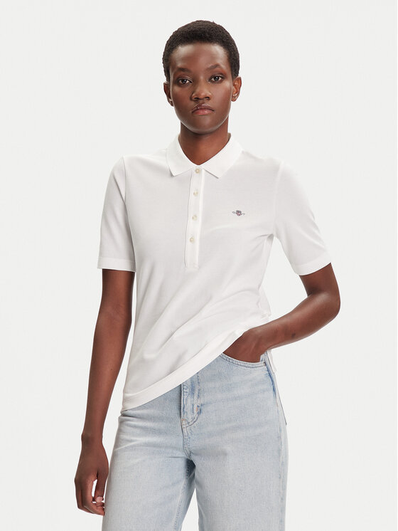 Gant Polo marškinėliai · Écru