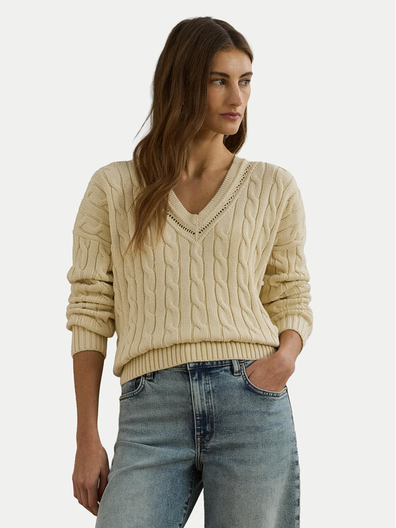 LAUREN RALPH LAUREN Megztinis · Smėlio · Relaxed Fit
