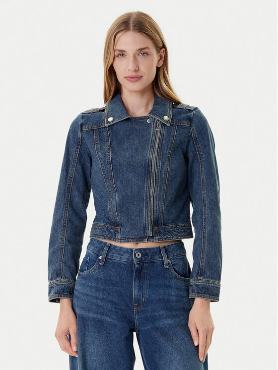 Morgan Džinsinė striukė · Tamsiai mėlyna