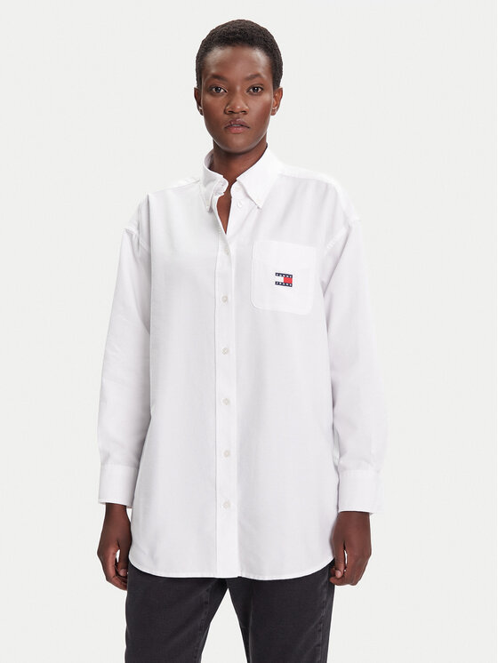 Tommy Jeans Marškiniai · Balta