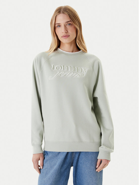 Tommy Jeans Džemperis · Žalia · Regular Fit